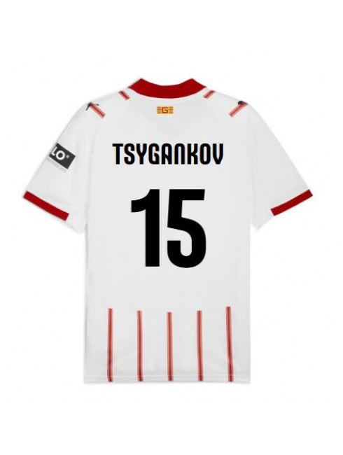 Girona Viktor Tsyhankov #15 Replika Hemmakläder 2025-26 Kortärmad Girona Viktor Tsyhankov #15 Replika Hemmakläder 2025-26 Kortärmad